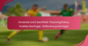 Använda tomt backfield: Passningsfokus, Snabba läsningar, Defensiva justeringar